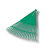 Plastic Green Leaf Rake
