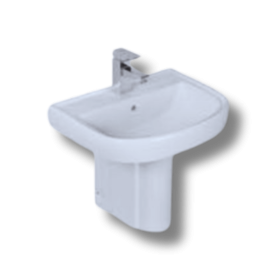 Sol Wash Basin with Half Pedestal (4038 / 1169)
