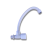 Lab Tap Wall Type Knob White KF-P5002