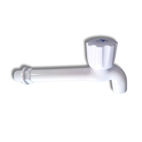 Bib Tap Long Body Knob White WF-P1302