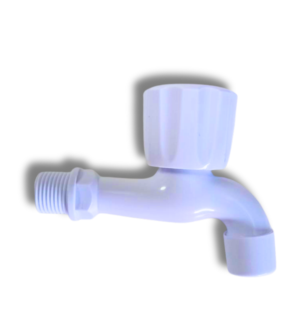 Bib Tap Short Body Knob White WF-P1402