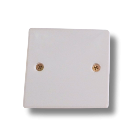 Single White Pattress Cover